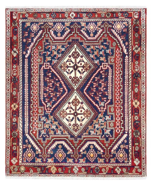 Afshar wool hand knotted rug