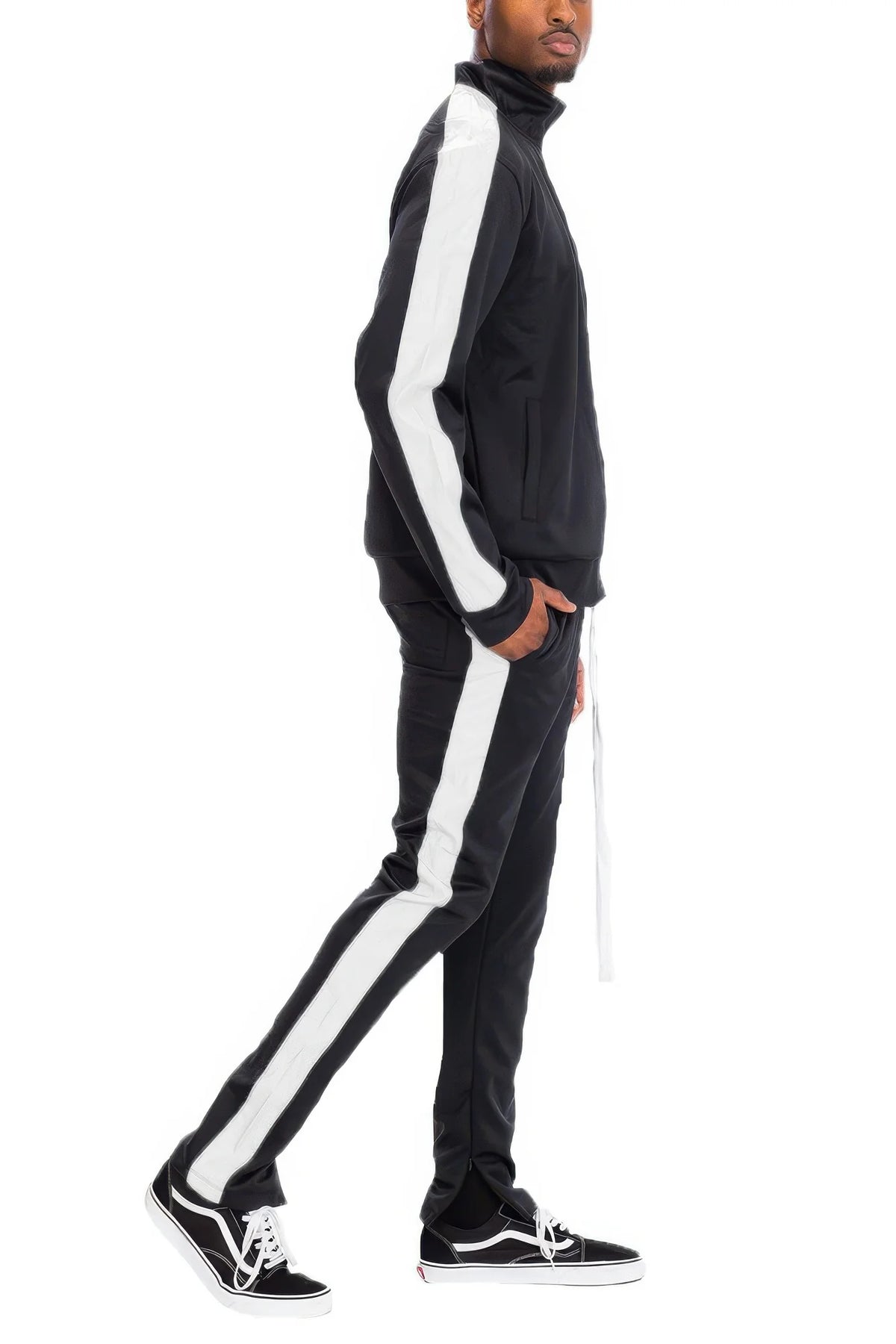 Men's Single Stripe Full-Zip Track Set
