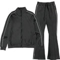Men's side pipe track set in black