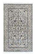 Ivory Persian Kashan handknotted area rug