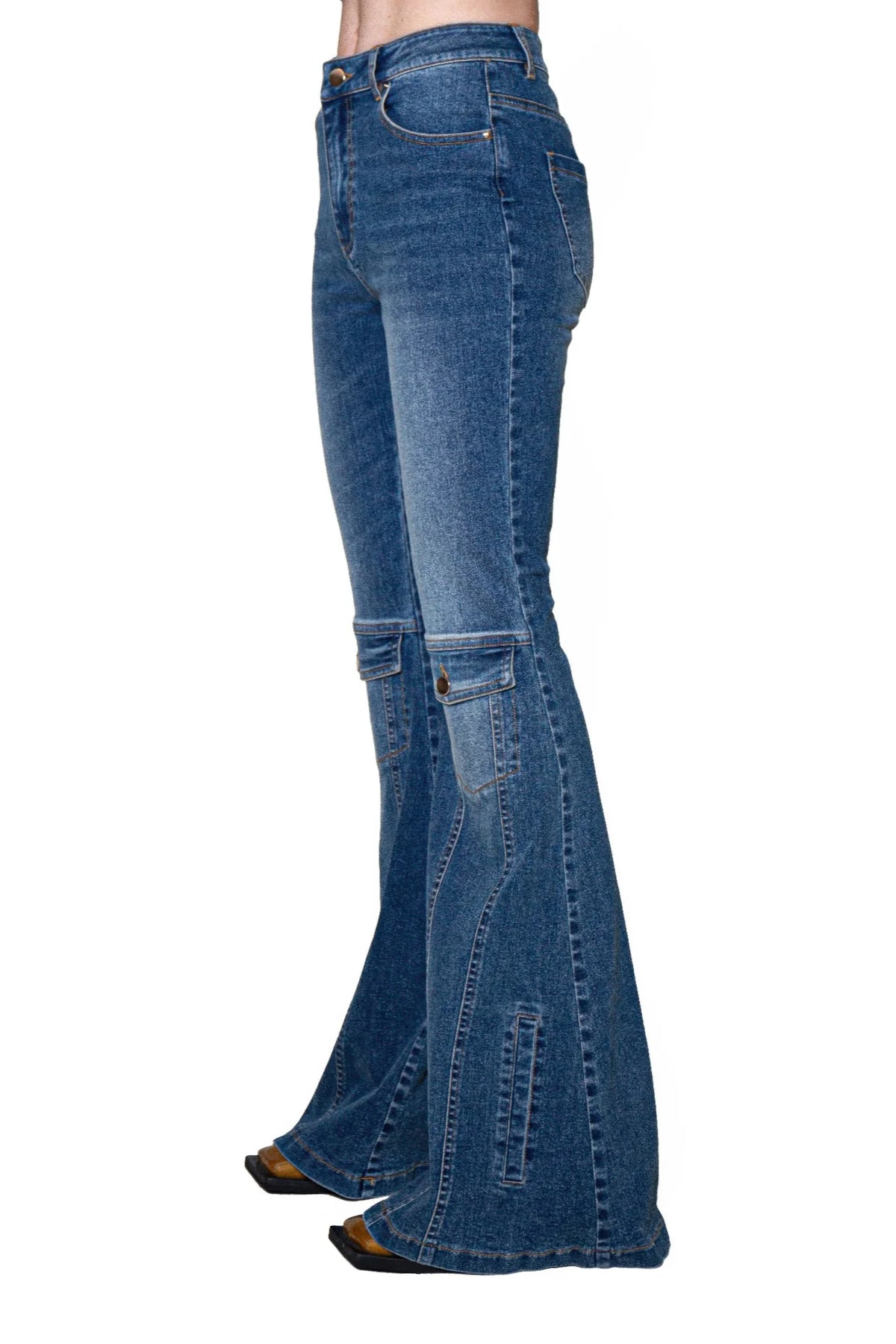 Signal Flare High-Rise Panel Jeans