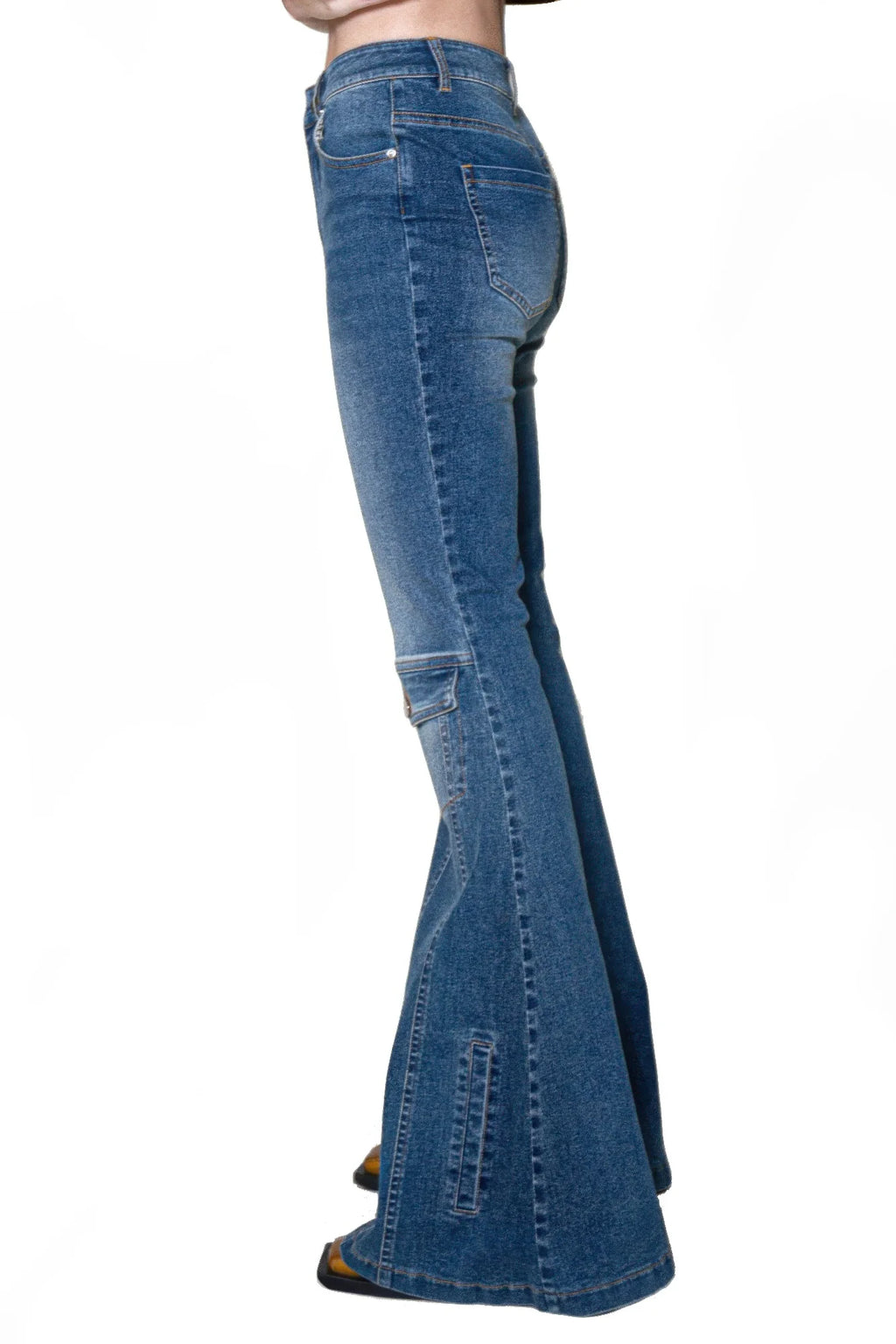 Signal Flare High-Rise Panel Jeans