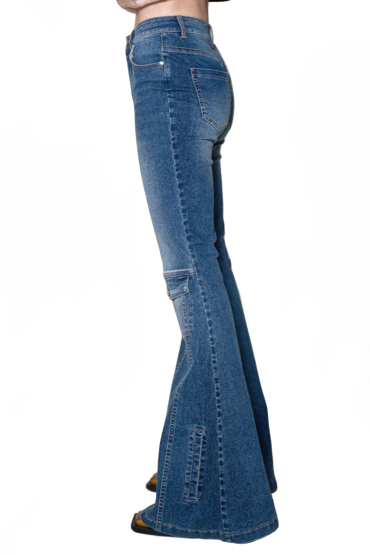 Signal Flare High-Rise Panel Jeans